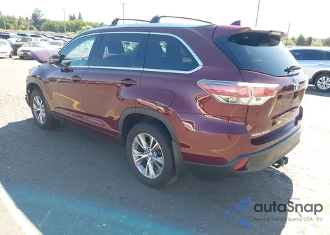 2015 Toyota Highlander Xle V6 from USA, damaged, VIN 5TDJKRFH0FS155766